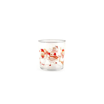 Bicchiere vetro happy christmas cl 35