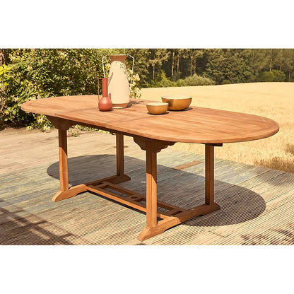 TavoloTexas allungabile in eucalipto cm 200-245-290 x 110 h