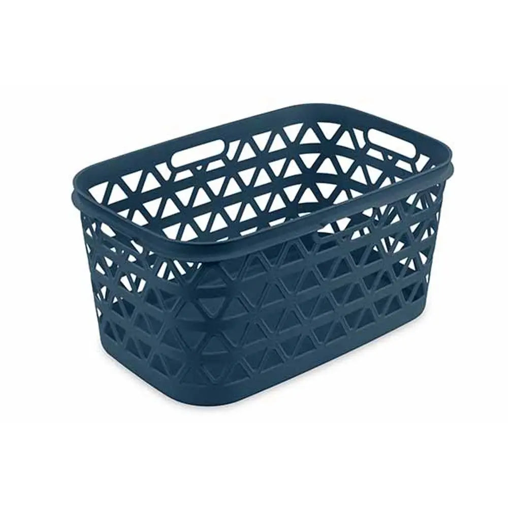 Cesta portabiancheria Oceana grigio-blu 45l cm 57,1x37,1x27,1 h