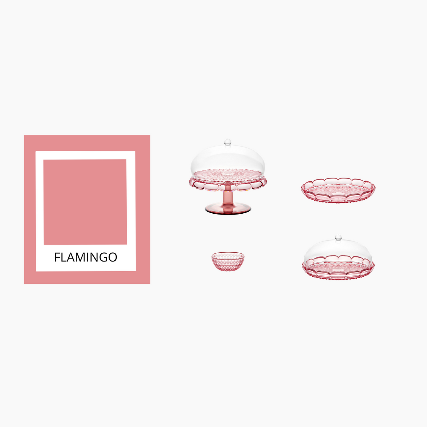 Set tortiera Vanity Ø 30 x h16 cm colore rosa flamingo