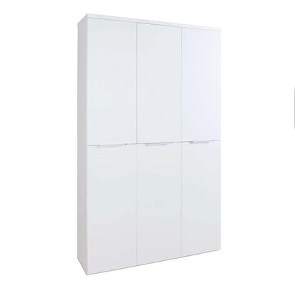 Armadio Mundi 6 ante bianco laccato cm 119,8x35,1x200 h