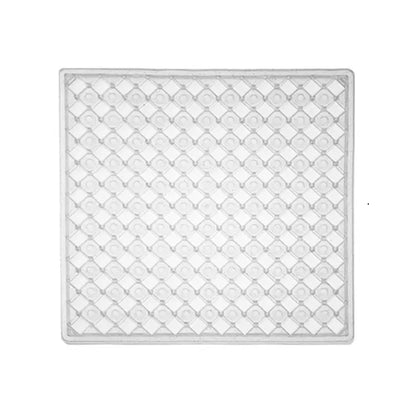 Tappeto doccia Enigma trasparente glitter antiscivolo con ventose 50 × 50 cm