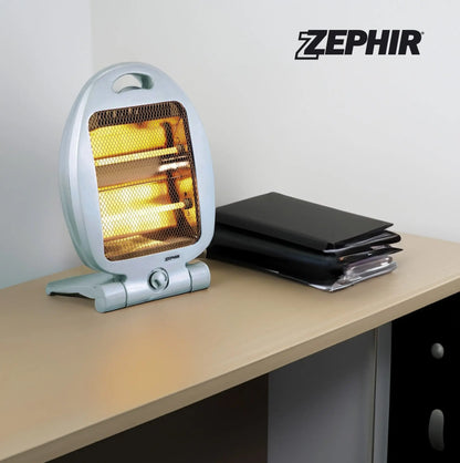 Stufa irraggiante al quarzo. 800w con base richiudibile