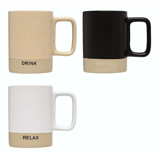 Mug Luca 36 cl ceramica colori assortiti