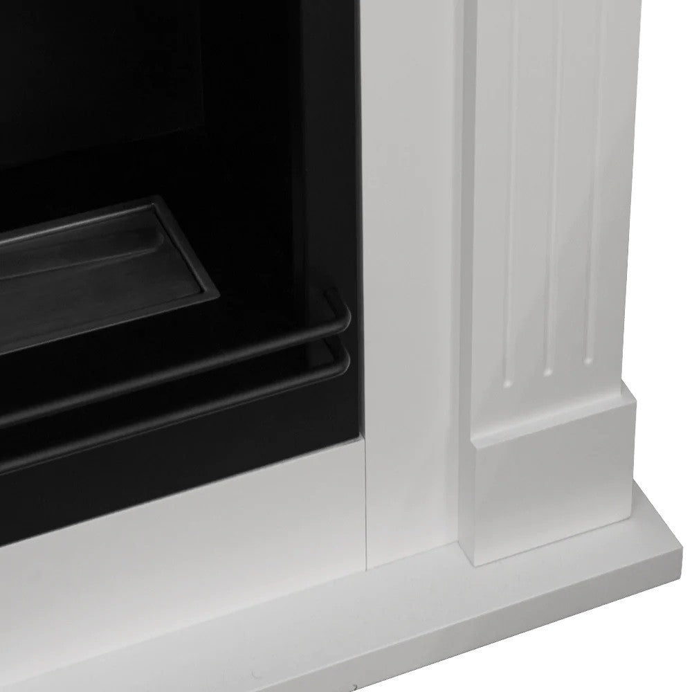 Camino a bioetanolo biocamino da terra ad angolo FORD Bianco L110 x P63 x H102  cm