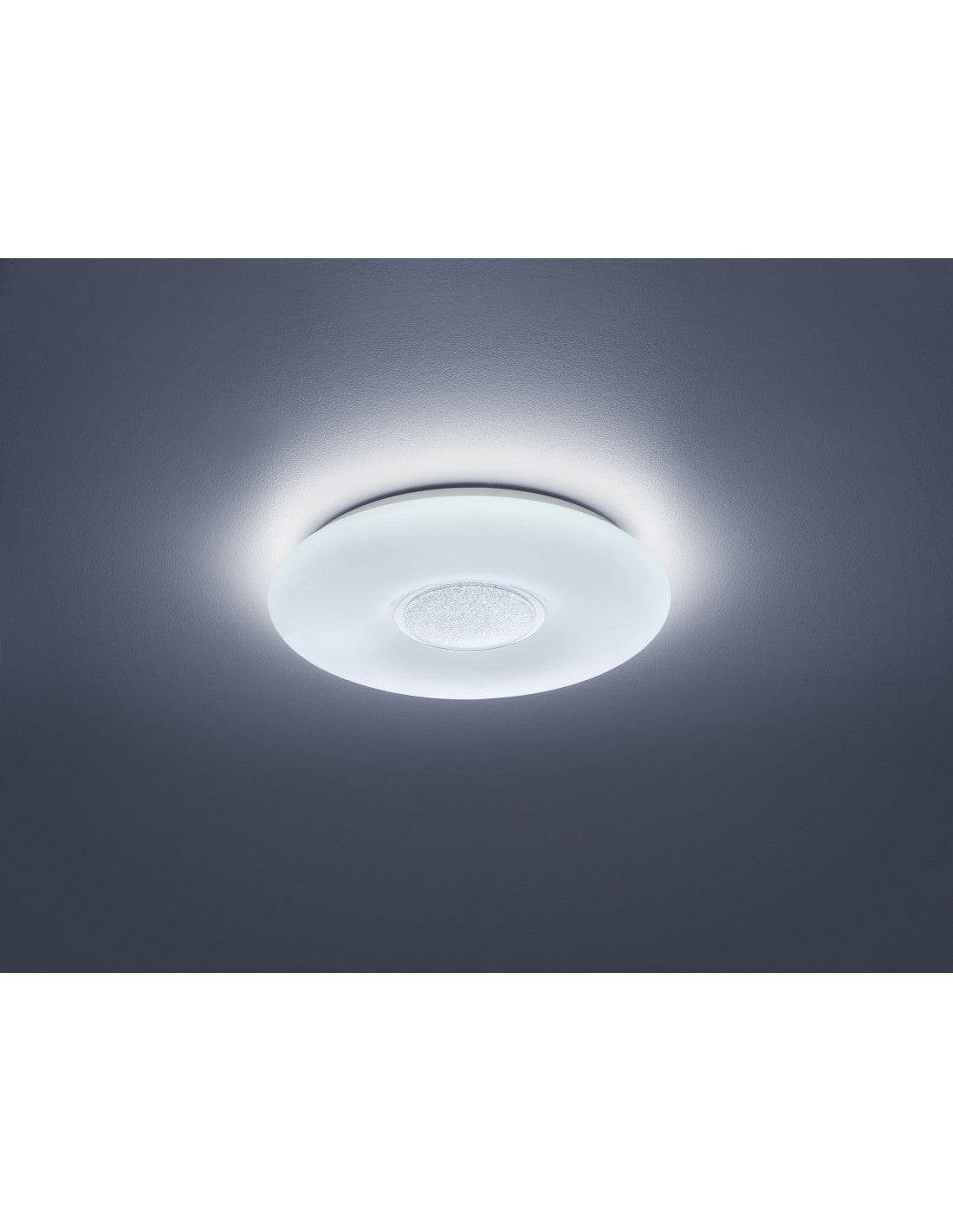 Plafoniera Moderna Led Dimmerabile Akina Ø41 cm Bianco Trio Lighting