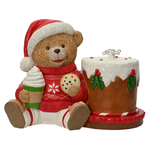 Base per albero di Natale con orso 75,5 × 41,5 × H57 cm