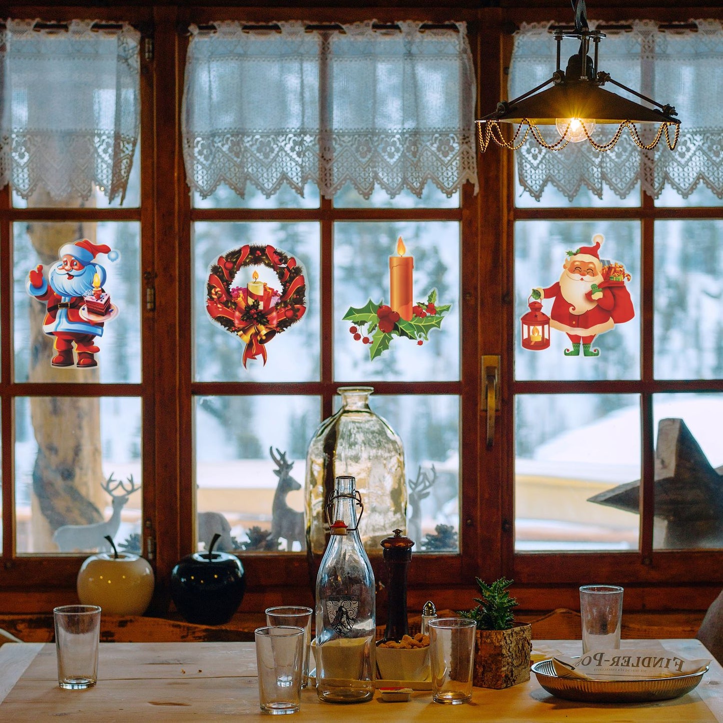 Vetrofania led 18x25 cm mix 4 soggetti