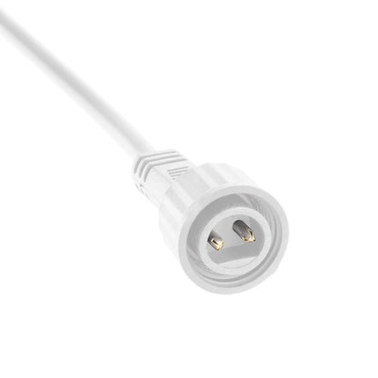 Catena luminosa 5m con 10 portalampada E27 – Cavo bianco