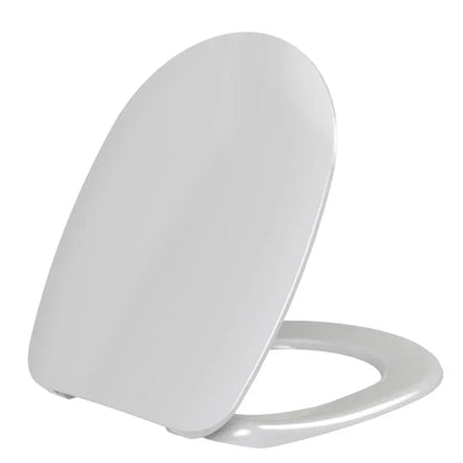 Sedile WC universale Passepartout Saniplast bianco in termoindurente con cerniere inox H050