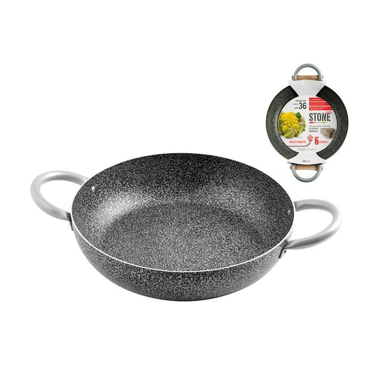 Tegame 2 manici Family Stone Ø 36 cm antiaderente in alluminio