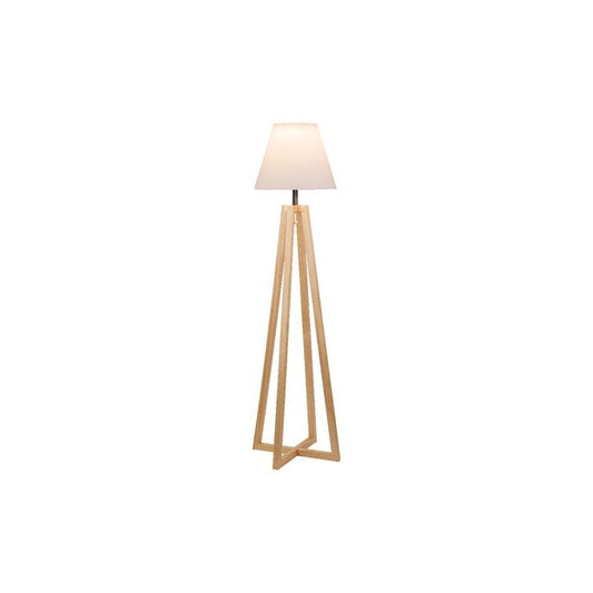 Lampada solare da giardino in legno di pino con 8 LED luce calda