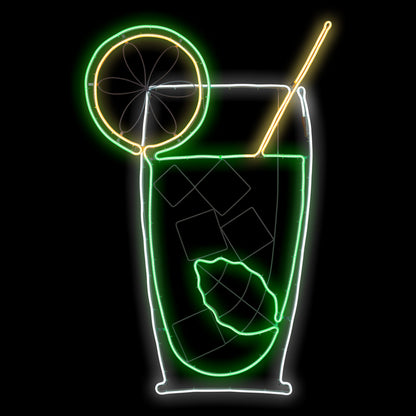 Cocktail mojito SMD neon 75x115 cm