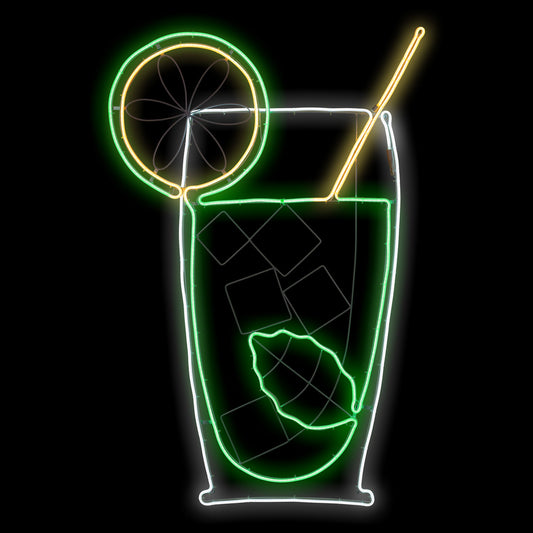 Cocktail mojito SMD neon 75x115 cm
