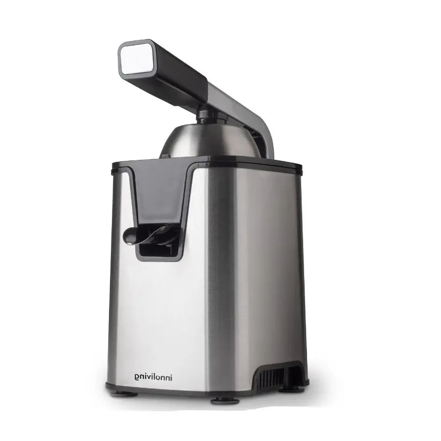 Spremiagrumi elettrico con leva 350W in acciaio inox con 2 coni e sistema antigoccia