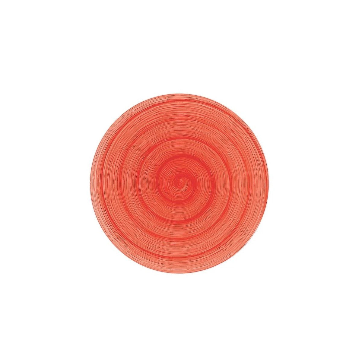 Piatto dessert red memento table in ceramica dipinta a mano Ø20,5 cm