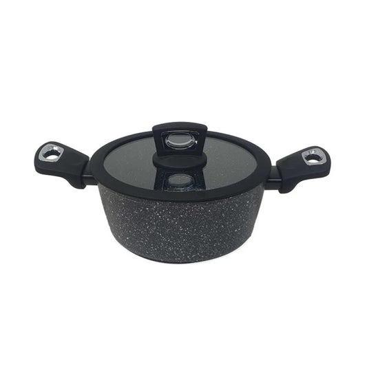 Casseruola con coperchio in silicone 2 manici ø24 cm