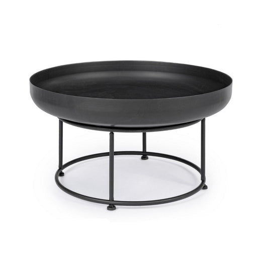 Bizzotto braciere Efesto Ø80x44h in acciaio verniciato nero