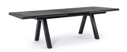 Tavolo allungabile da giardino Konnor antracite cm 205-265x103x78h
