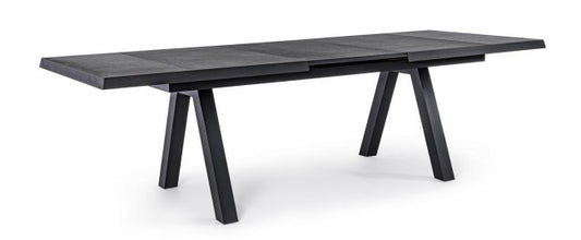 Tavolo allungabile da giardino Konnor antracite cm 205-265x103x78h