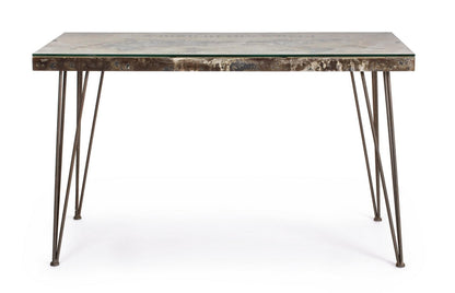 Scrivania cemento e metallo Atlantide cm 130 x 65