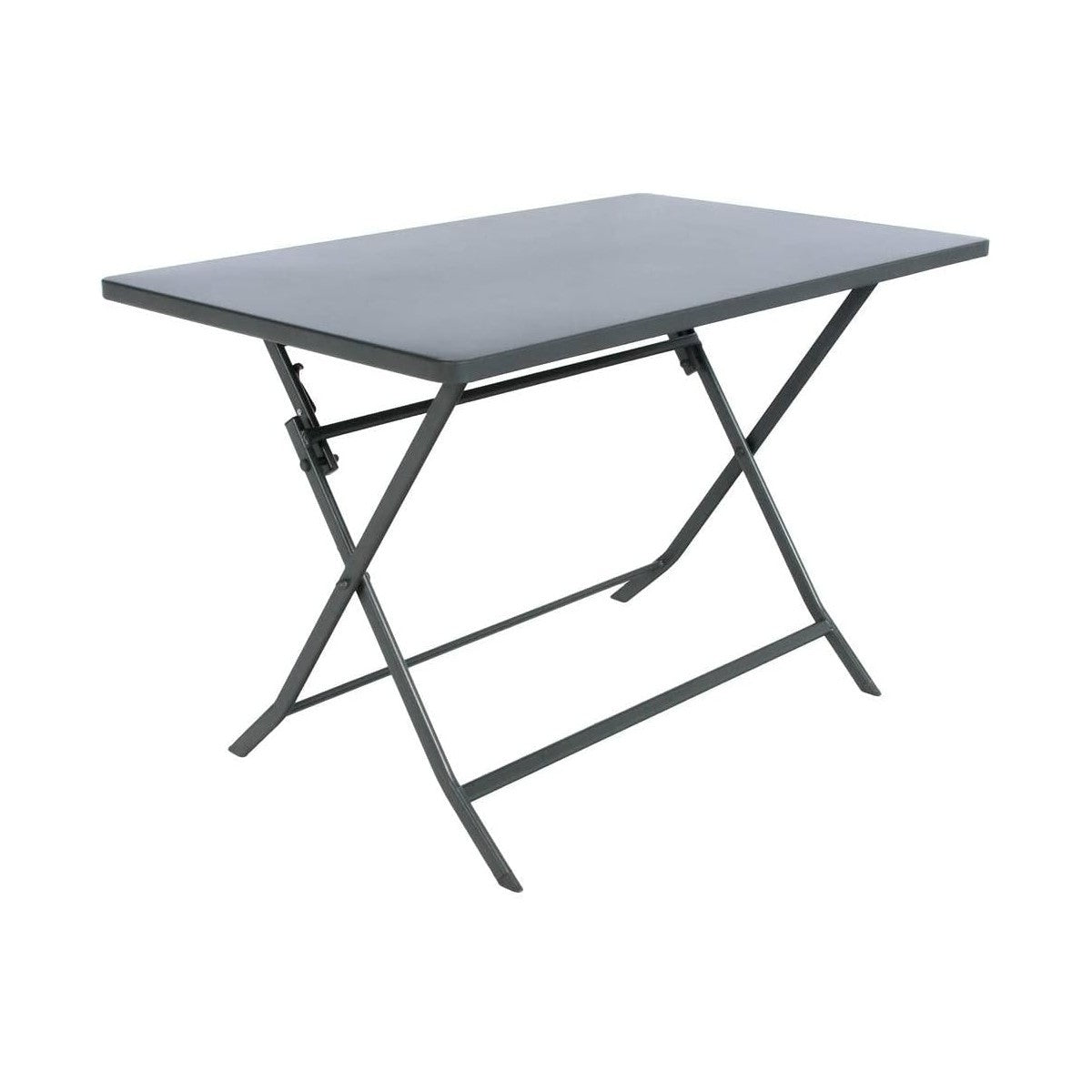 Tavolo rettangolare pieghevole Greensboro 4 posti grafite 110x70x71 cm