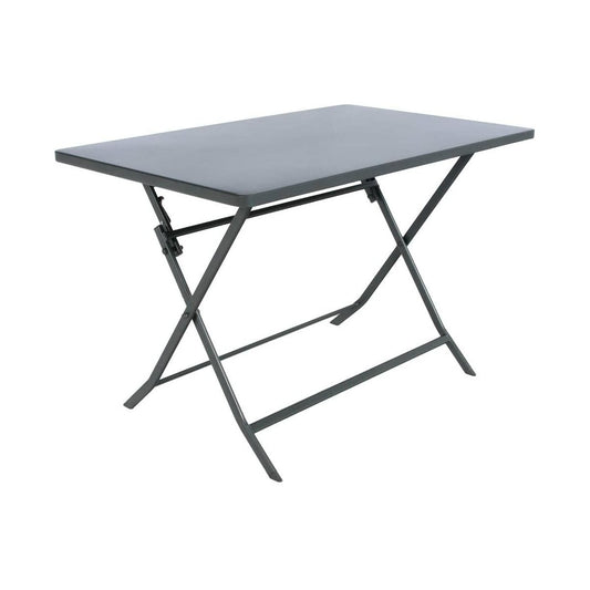 Tavolo rettangolare pieghevole Greensboro 4 posti grafite 110x70x71 cm
