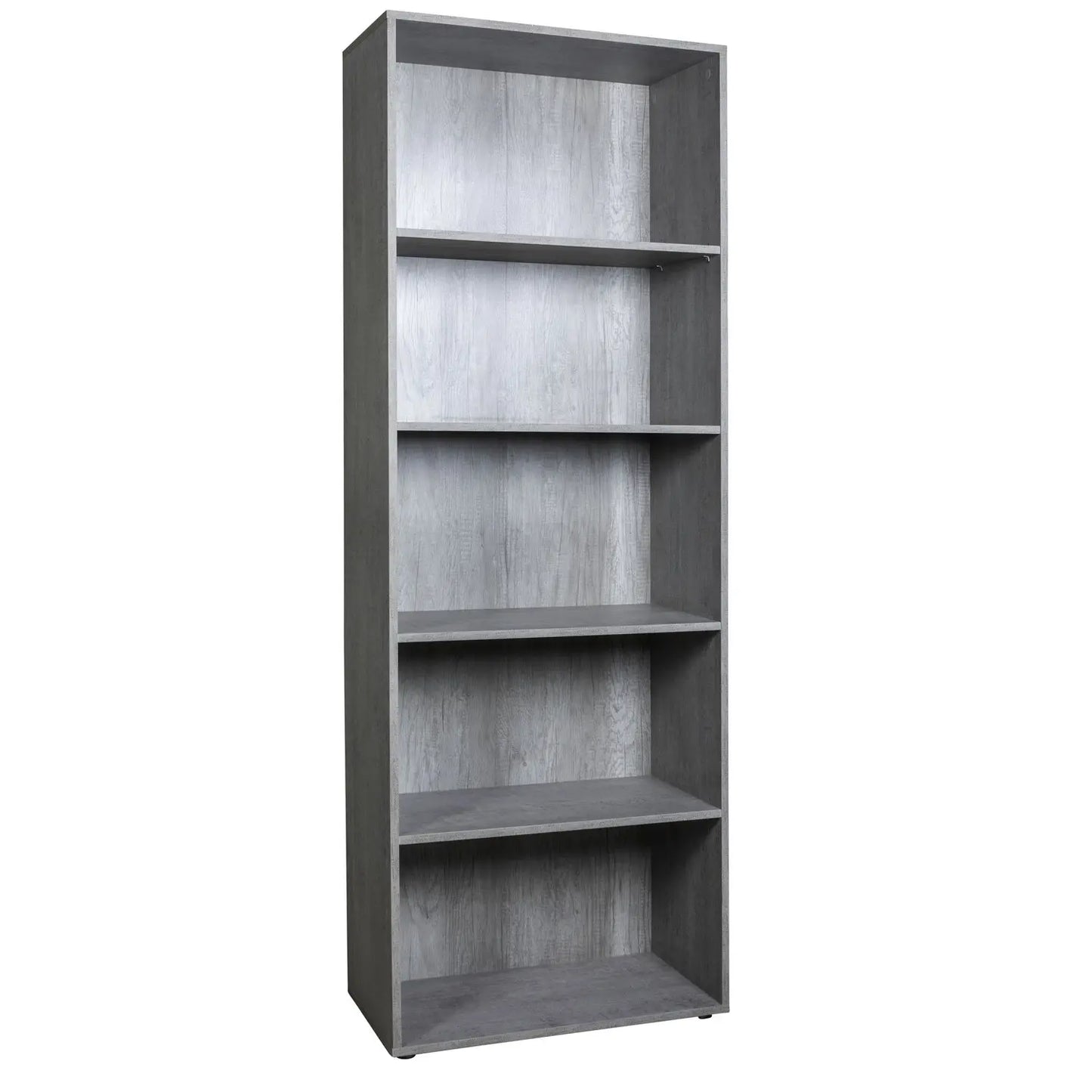 Libreria 5 ripiani cemento 68,8x35,3x200 composad