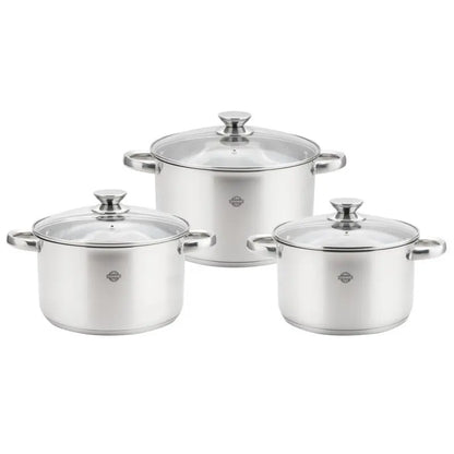 Set 3 casseruole Divinox con coperchio  Ø 16/18/20 cm