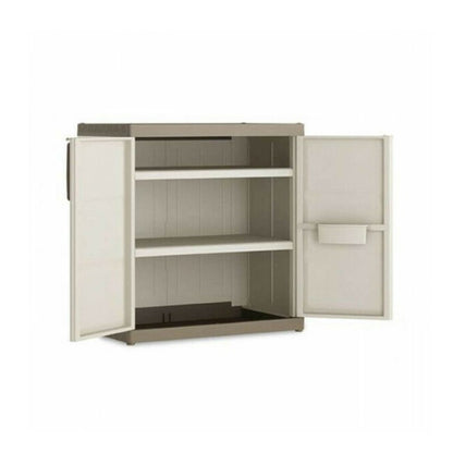 Armadio basso beige sabbia 89x54x93 cm