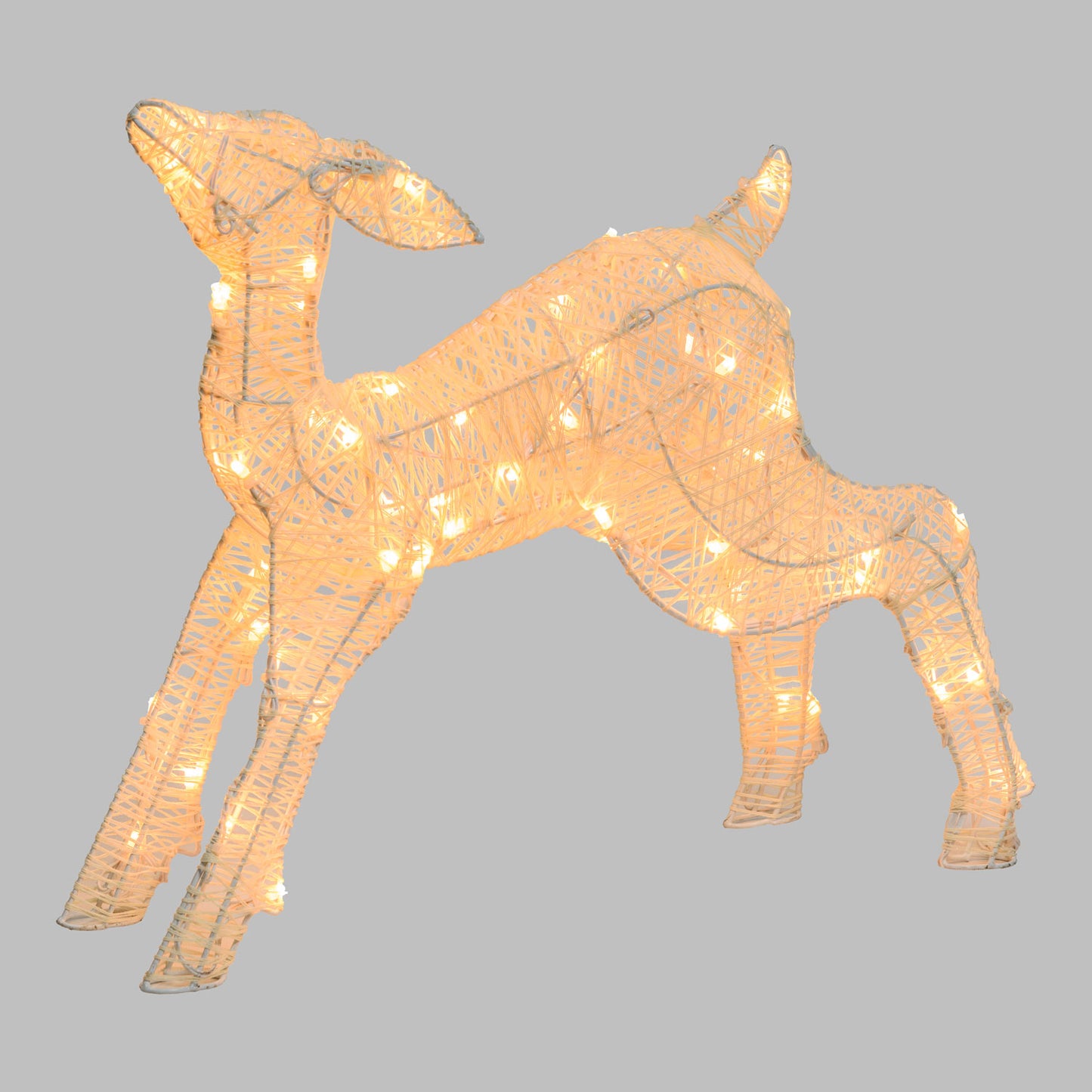 Renna 3D cucciolo 48x13x40 cm LED