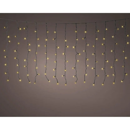 Tenda luminosa LED Pro-Lights bianco freddo da esterno 200 × 100 cm