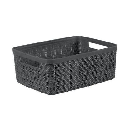 Cesto Curver Jute S grigio scuro cm 26,5x20x10,5 h