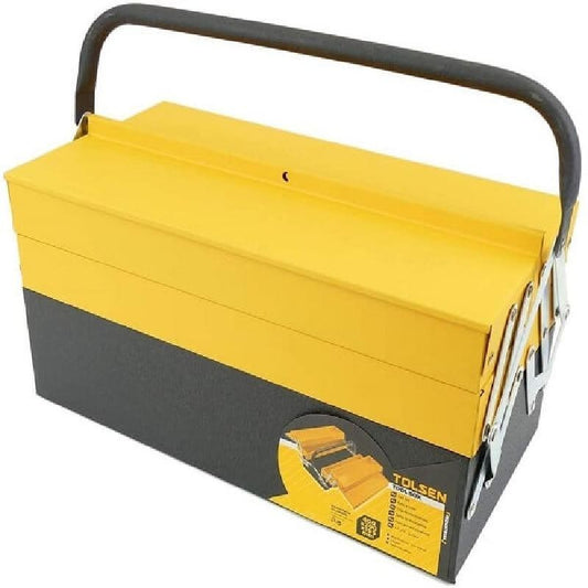 Cassetta portautensili in metallo Tolsen 5 scomparti cm 40x20x19,5h