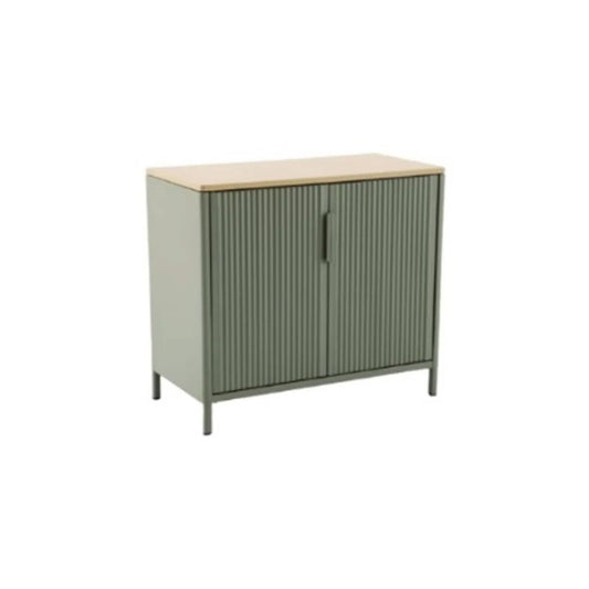 Credenza da giardino G Steel ironia coffee/lino 90 x 46 x 76 cm