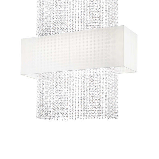 Lampada a sospensione bianco L 900 x H min 550 - max 1060 x P 300 mm