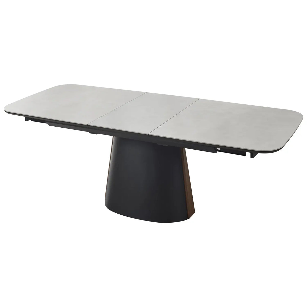 Tavolo allungabile centrale 180-230x90x76 cm con inserto noce scuro