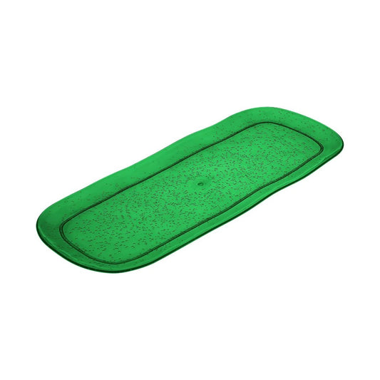 Vassoio rettangolare grande emerald Memento Synth in metacrilato cm 44x17