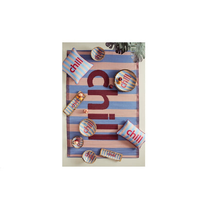 Bizzotto cuscino Karera Chill blu/arancione cm 45x45
