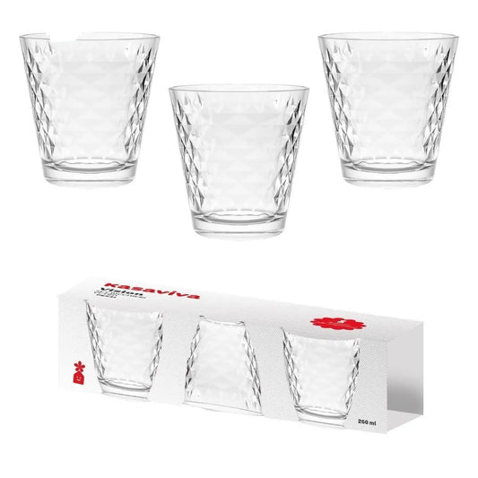 Set  3 bicchieri vision Diamond 25 cl