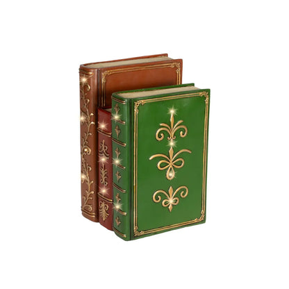 Libro decorativo natalizio con LED 15,5 × 18,5 × H27 cm