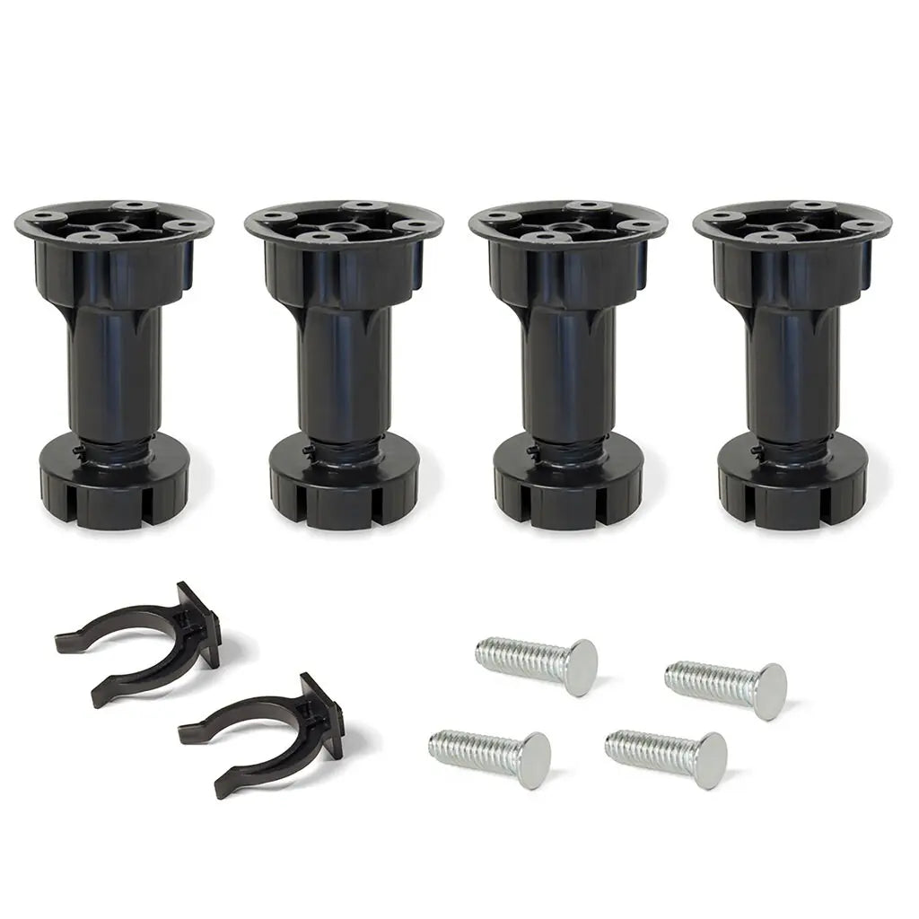 Kit di piedini regolabili per mobile Bone H100 mm nero