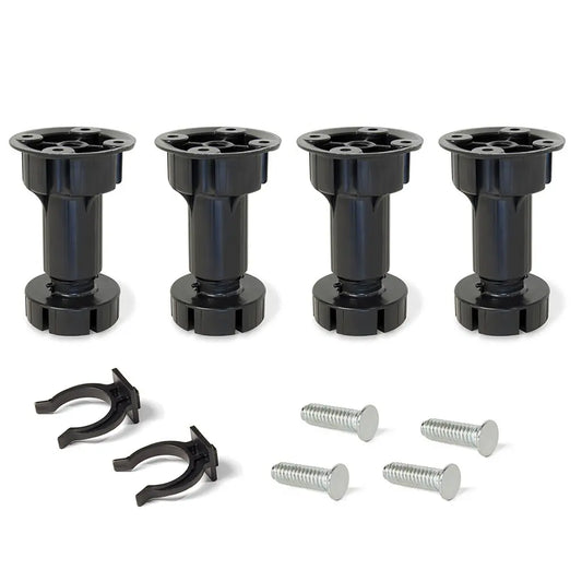 Kit di piedini regolabili per mobile Bone H100 mm nero