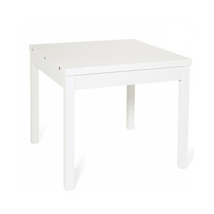 Tavolo pranzo Bianco Frassinato apribile libro in legno nobilitato cm 90x90-180