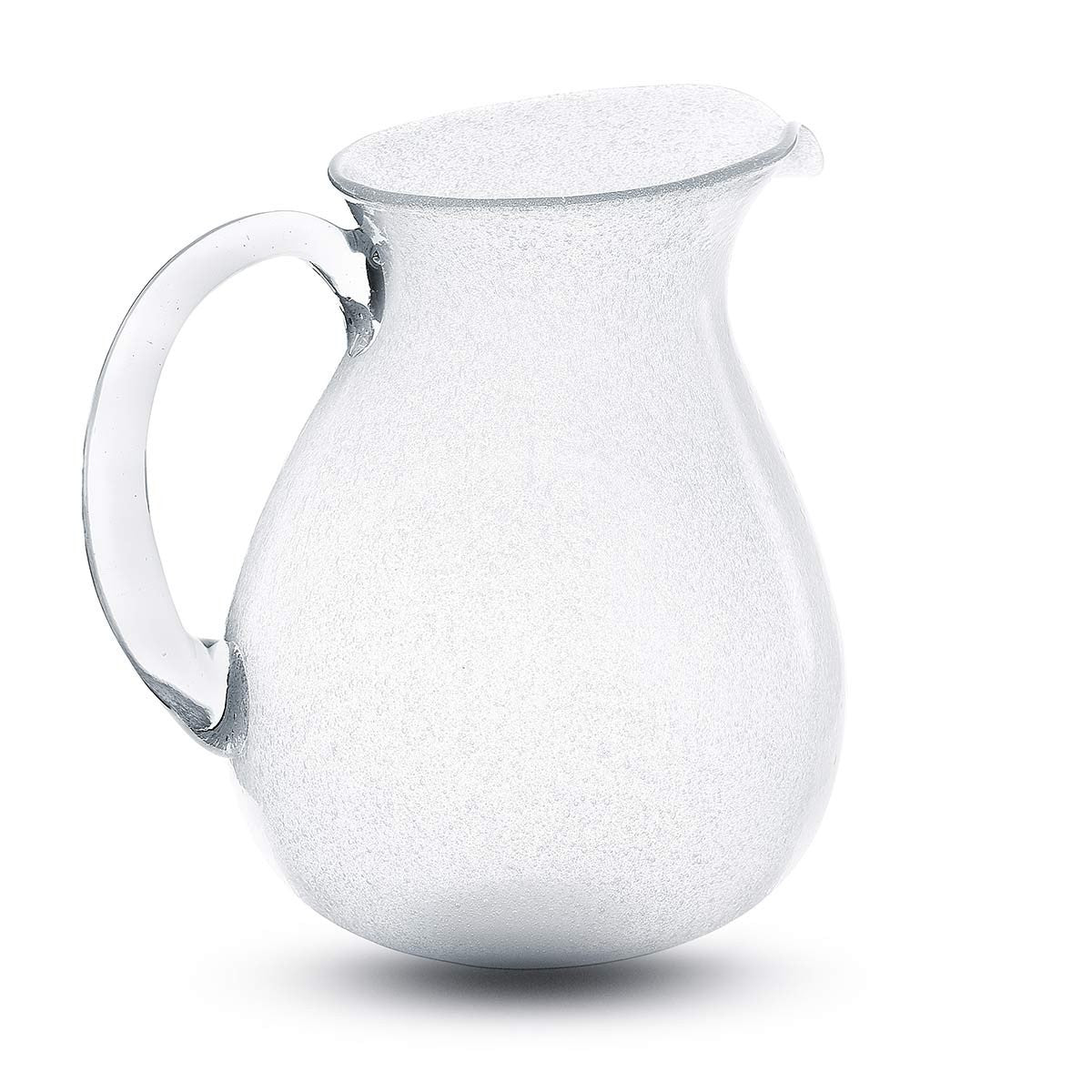 Caraffa Pitcher white transparent Memento Originale in vetro soffiato 1,6 L