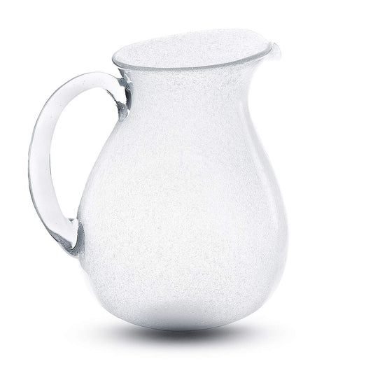 Caraffa Pitcher white transparent Memento Originale in vetro soffiato 1,6 L