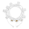 Catena luminosa 5m con 10 portalampada E27 – Cavo bianco