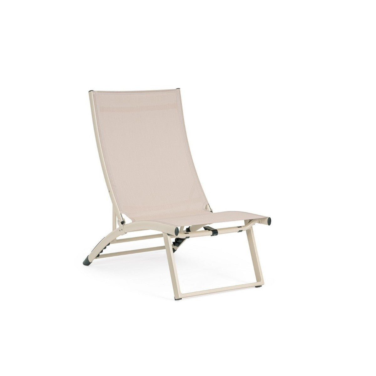 Bizzotto poltrona lounge reclinabile Taylor whisper in alluminio e textilene 53 x 166,5 x 90 cm