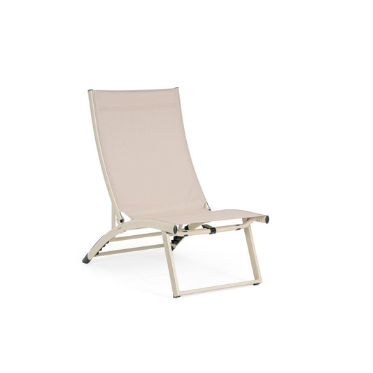 Bizzotto poltrona lounge reclinabile Taylor whisper in alluminio e textilene 53 x 166,5 x 90 cm