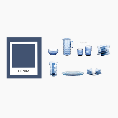 Caraffa Vanity con coperchio colore blu 1750 cc